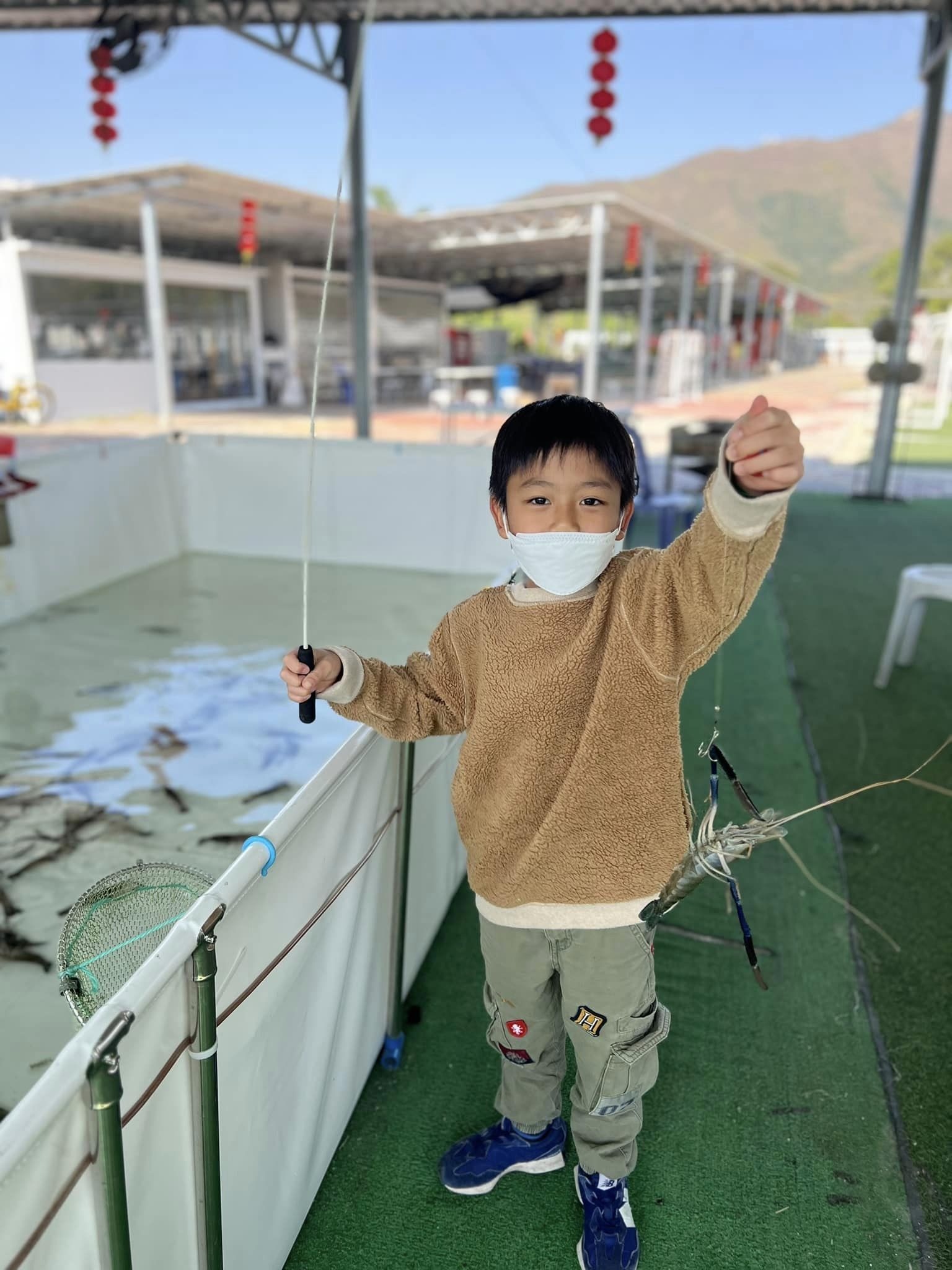 親子農莊釣蝦體驗